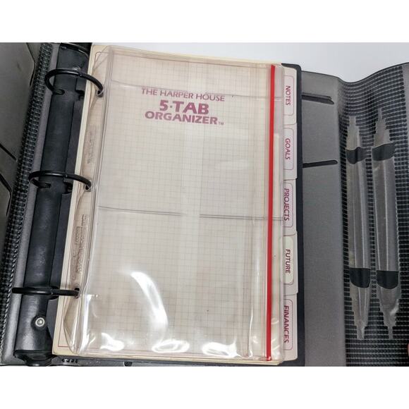 Vintage 90s Burgundy Day Runner Planner Calendar 71872 - Picture 10 of 15